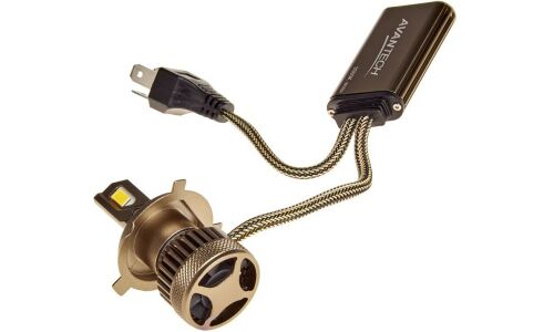 Лампа светодиодная Avantech LED Bulbs H4 (P43t, T16), 12В, 45/45Вт (соответствует 60/55Вт), 3000К, комплект 2 шт, арт. ALB0445Y