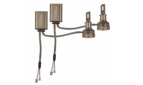 Лампа светодиодная Avantech LED Bulbs H3 (PK22s, T12), 12В, 45Вт (соответствует 55Вт), 3000К, комплект 2 шт, арт. ALB0345Y
