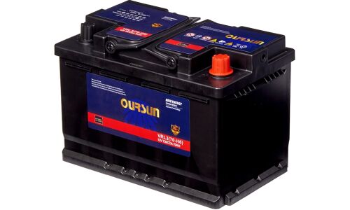Аккумулятор Oursun VRL3(70-H6) LN3/L3(H6) L, 70Ач, CCA 720А, необслуживаемый, технология AGM