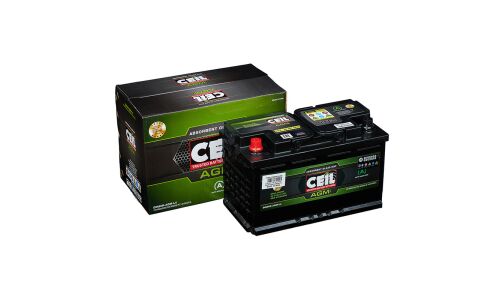 Аккумулятор CEIL AGMi LN4R/L4R(H7R), 80Ач, CCA 800А, необслуживаемый, технология AGM, арт. DIN80-AGM-L4 R