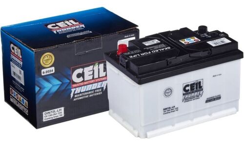 Аккумулятор CEIL Thunder LBN3/LB3 L, 72Ач, CCA 750А, необслуживаемый, арт. DIN72L-LH (LB3)