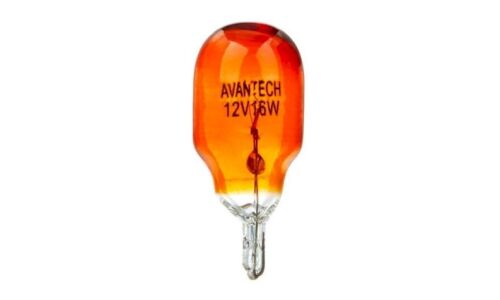 Лампа Avantech Autolamp Bulbs WY16W (W2.1x9.5d, T15), 12В, 16Вт, оранжевая, арт. AIB1781A