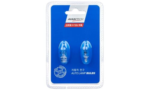 Лампа Avantech Autolamp Bulbs W5W (W2.1x9.5d, T10), 12В, 5Вт, комплект 2 шт, арт. AIB1583P