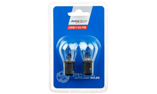Лампа Avantech Autolamp Bulbs P21/5W (BAY15d, S25), 12В, 21/5Вт, комплект 2 шт, арт. AIB4524P