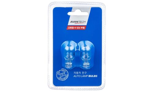 Лампа Avantech Autolamp Bulbs W16W (W2.1x9.5d, T15), 12В, 16Вт, комплект 2 шт, арт. AIB1781P