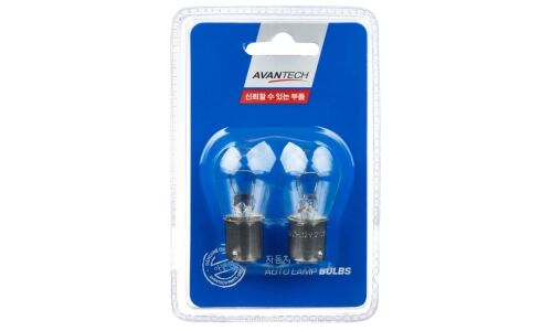 Лампа Avantech Autolamp Bulbs P21W (BA15s, S25), 12В, 21Вт, комплект 2 шт, арт. AIB4514P