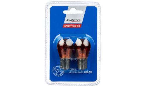Лампа Avantech Autolamp Bulbs PY21W (BAU15s, S25), 12В, 21Вт, оранжевая, комплект 2 шт, арт. AIB4570AP