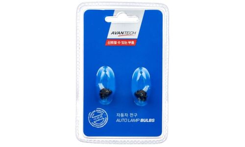 Лампа Avantech Autolamp Bulbs BAX (пластиковый цоколь, T5.1), 14В, 1.75Вт, комплект 2 шт, арт. AIB1566P