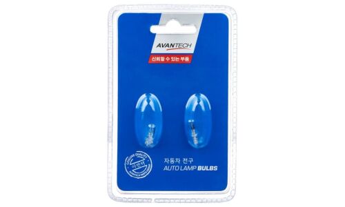 Лампа Avantech Autolamp Bulbs W1.4W (W2x4.6d, T5), 12В, 1.4Вт, комплект 2 шт, арт. AIBE1590P