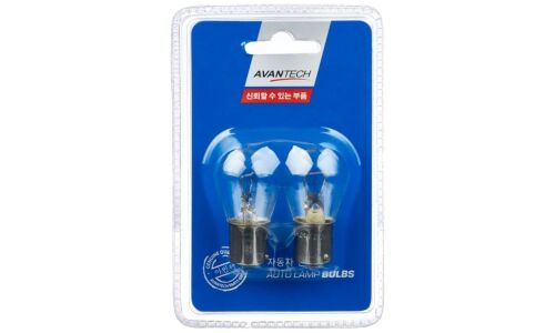 Лампа Avantech Autolamp Bulbs P21W (BA15s, S25), 24В, 21Вт, комплект 2 шт, арт. AIB4672P