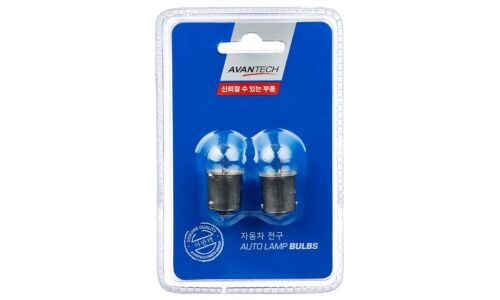 Лампа Avantech Autolamp Bulbs R5W (BA15s, G18), 5В, 12Вт, комплект 2 шт, арт. AIB3433P