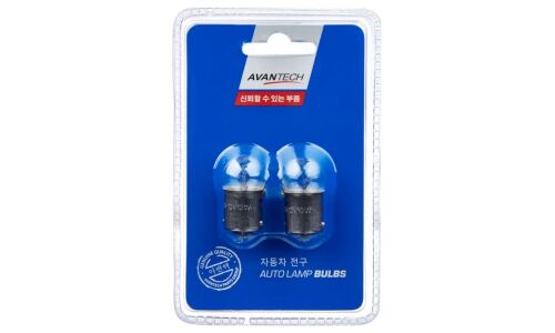 Лампа Avantech Autolamp Bulbs R10W (BA15s, G18), 10В, 12Вт, комплект 2 шт, арт. AIB3441P
