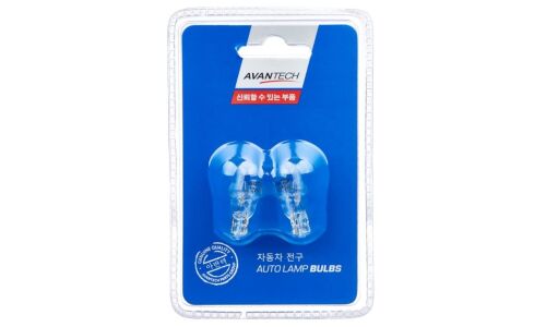 Лампа Avantech Autolamp Bulbs W10W (W2.1x9.5d, T13), 12В, 10Вт, комплект 2 шт, арт. AIB1772P