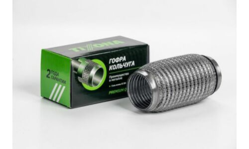 Гофра глушителя Tixona, WireMesh, 55x150мм, арт. P55150WM