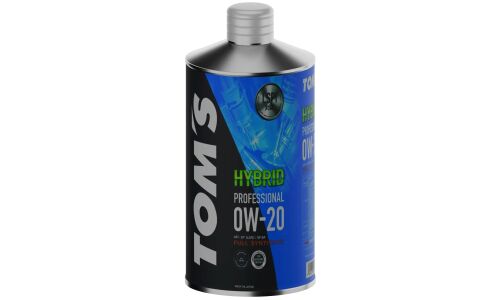 Масло моторное TOM'S Hybrid Professional 0w20, синтетическое, API SP, ILSAC GF-6A, для бензинового двигателя, 1л, арт. 00410-TP020-01R