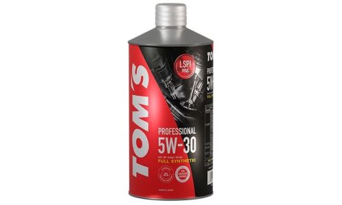 Масло моторное TOM'S Professional 5w30, синтетическое, API SP, ILSAC GF-6A, для бензинового двигателя, 1л, арт. 00410-TP530-01
