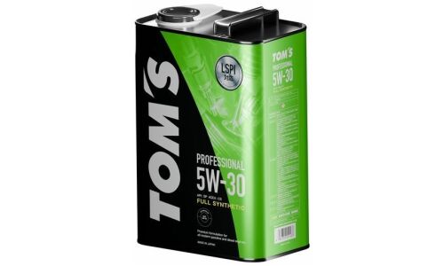 Масло моторное TOM'S Professional 5w30, синтетическое, API SP, ACEA C3, универсальное, 4л, арт. 00410-TP530-04E