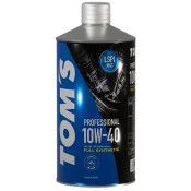 Масло моторное TOM'S Professional 10w40, синтетическое, API SP/CF, универсальное, 1л, арт. 00410-TP140-01