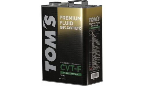 Масло трансмиссионное TOM'S Premium Fluid CVT, синтетическое, универсальное, для вариаторов, 4л, арт. 00410-TPCVT-04