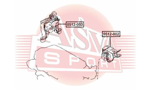 ОПОРА ДВИГАТЕЛЯ RH 2,0, арт. 0512-003