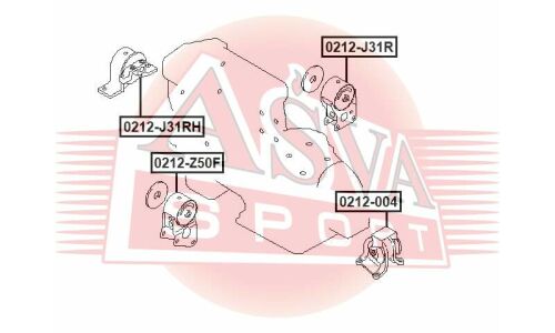 ПОДУШКА ДВИГАТЕЛЯ ЛЕВАЯ 0212-004