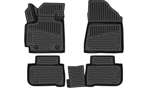 Коврики модельные Autofamily Element Element 3D, для Changan CS55PLUS 2021+, Uni-S 2024+ (левый руль), для переднего и заднего ряда, полиуретан, черный цвет, 4 шт, арт. ELEMENT3DA70156210k