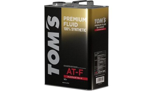 Масло трансмиссионное TOM'S Premium Fluid AT-F, синтетическое, универсальное, для АКПП, 4л, арт. 00410-TPATF-04