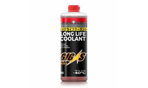 Антифриз GIGAS Long Life Coolant LLC, OAT, красный, -40°C, 1л, арт. LLC-40R001