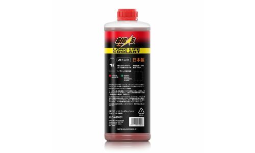 Антифриз GIGAS Long Life Coolant LLC, OAT, красный, -40°C, 1л, арт. LLC-40R001