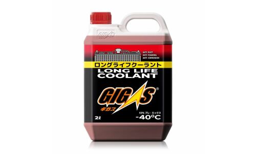 Антифриз GIGAS Long Life Coolant LLC, OAT, красный, -40°C, 2л, арт. LLC-40R002