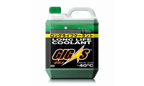 Антифриз GIGAS Long Life Coolant LLC, OAT, зелёный, -40°C, 4л, арт. LLC-40G004