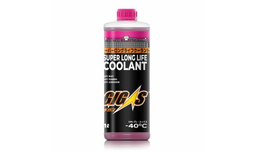 Антифриз GIGAS Super Long Life Coolant SLLC, OAT, розовый, -40°C, 1л, арт. SLLC-40P001