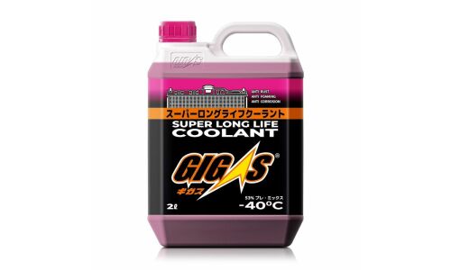 Антифриз GIGAS Super Long Life Coolant SLLC, OAT, розовый, -40°C, 2л, арт. SLLC-40P002