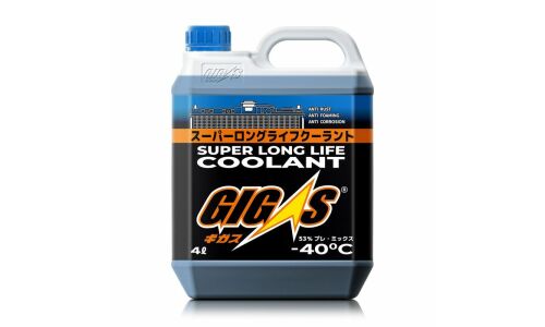 Антифриз GIGAS Super Long Life Coolant SLLC, OAT, синий, -40°C, 4л, арт. SLLC-40B004