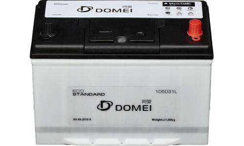 Аккумулятор Domei Eco Standard 105D31L, 90Ач, CCA 810А, необслуживаемый