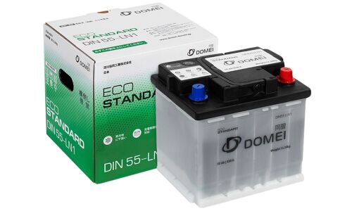 Аккумулятор Domei Eco Standard L1(H4) L, 55Ач, CCA 450А, необслуживаемый