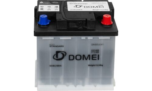 Аккумулятор Domei Eco Standard L1(H4) L, 55Ач, CCA 450А, необслуживаемый