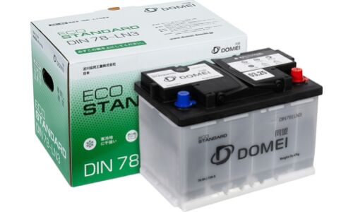 Аккумулятор Domei Eco Standard L3(H6) L, 78Ач, CCA 750А, необслуживаемый