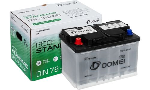 Аккумулятор Domei Eco Standard LN3R/L3R(H6R), 78Ач, CCA 750А, необслуживаемый