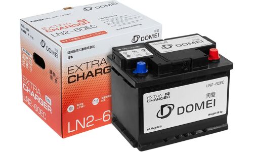 Аккумулятор Domei Extra Charger LN2/L2(H5) L, 60Ач, CCA 680А, необслуживаемый, технология AGM