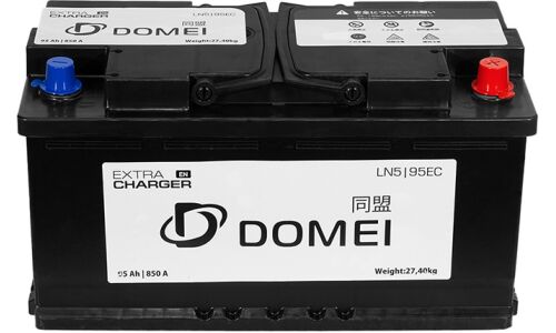 Аккумулятор Domei Extra Charger LN5/L5(H8) L, 95Ач, CCA 850А, необслуживаемый, технология AGM