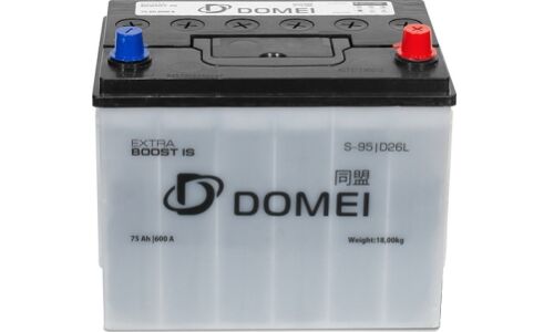 Аккумулятор Domei Extra Boost IS S-95/90D26L, 75Ач, CCA 700А, необслуживаемый, технология EFB