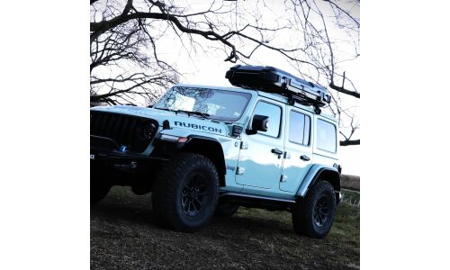 Автобокс на крышу INNO Roof Gear Case 720, пластиковый, 330л, 1850x870x305мм, крепление Memory Mount, двустороннее открывание, чёрный матовый