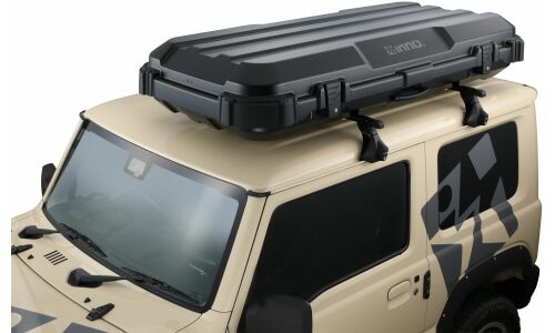 Автобокс на крышу INNO Roof Gear Case 720, пластиковый, 330л, 1850x870x305мм, крепление Memory Mount, двустороннее открывание, чёрный матовый