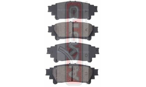 Колодки тормозные дисковые Asva, задние, комплект на ось (4 шт), арт. AKD-01201
