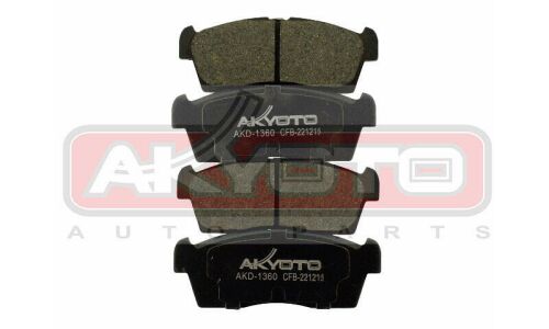 Колодки тормозные дисковые Asva, передние, комплект на ось (4 шт), арт. AKD-1360