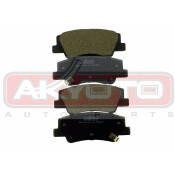 Колодки тормозные дисковые Asva, задние, комплект на ось (4 шт), арт. AKD-14105