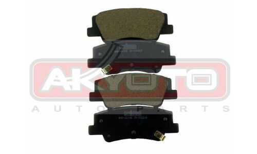 Колодки тормозные дисковые Asva, задние, комплект на ось (4 шт), арт. AKD-14105