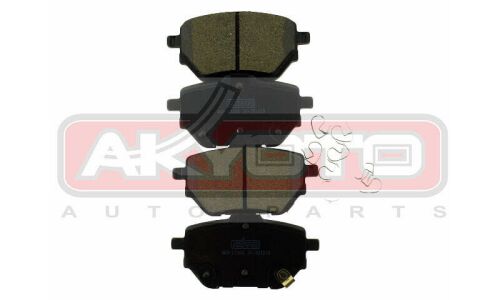 Колодки тормозные дисковые Asva, задние, комплект на ось (4 шт), арт. AKD-17106