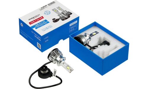Лампа светодиодная Avantech LED Bulbs D4S (P32d-5), 42В, 35Вт, 6500К, комплект 2 шт, арт. ALBD4S